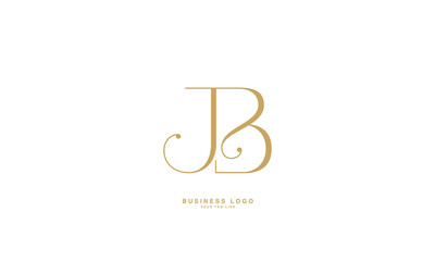 JB, BJ, J, B, Abstract Letters Logo monogram
