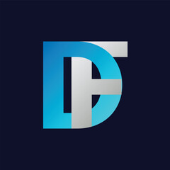 Obraz premium DF Letter logo design vector template.