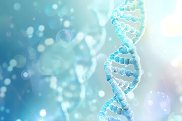 The genetic material of life, the double helix DNA - obrazy, fototapety, plakaty