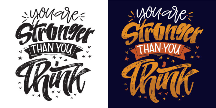 Naklejki Funny lettering hand drawn doodle quote. Lettering t-shirt design, 100% vector.