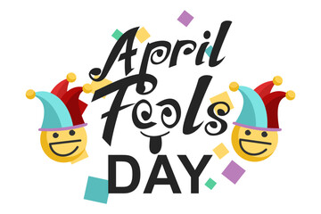 April fool's day vector illustration. Suitable for greeting card, poster and banner.
