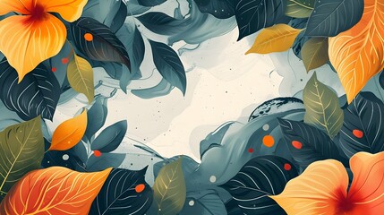 Floral Spring-Inspired Background Design Pattern - Hand Edited Generative AI