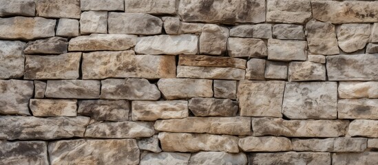 Capturing a detailed close-up of a stone wall showcasing a lone brick positioned prominently in the center