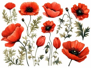 Obraz premium Watercolor peony clipart with delicate petals and vibrant hues