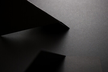 Abstract 3d black background, copy space - obrazy, fototapety, plakaty