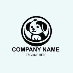 vector pet logo design 