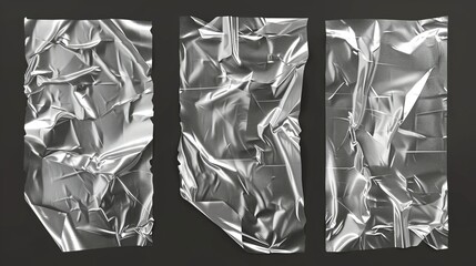 Mockup of cellophane or polythene wrapper mockup in transparent plastic with wrinkles, folds and overlay effect.