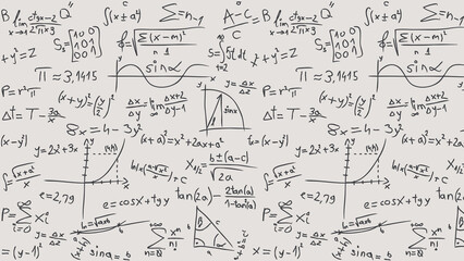 mathematical formulas on a whiteboard