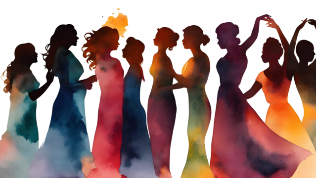 group of people dancing Transparency background