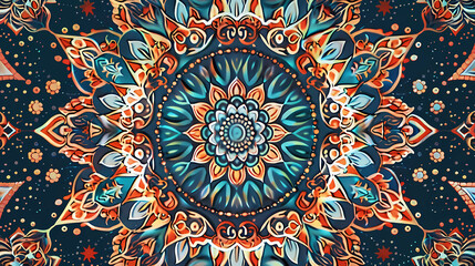 Fototapeta premium Mandala-Inspired Pattern