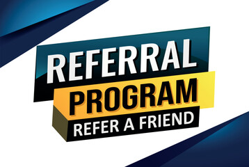referral program referral a friend poster banner graphic design icon logo sign symbol social media website coupon

