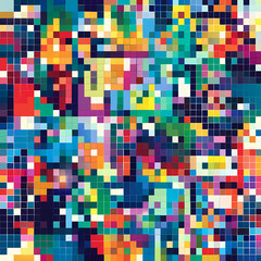 Fototapeta premium Pixel Pattern