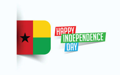 Happy Independence Day of Guinea Bissau Vector illustration, national day poster, greeting template design, EPS Source File