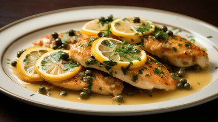 Chicken piccata UHD wallpaper