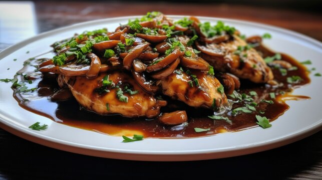 Chicken marsala UHD wallpaper