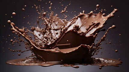 Chocolate splash UHD wallpaper