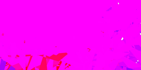 Dark red, yellow vector abstract triangle backdrop.