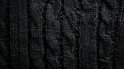 black knit background - obrazy, fototapety, plakaty