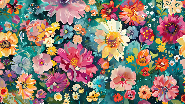 Vibrant Floral Pattern