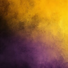 Dark black purple yellow, a rough abstract retro vibe background template or spray texture color gradient