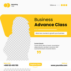 Yellow Themed Business Social Media Post