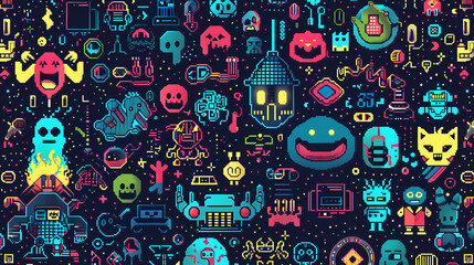 A Retro Gaming Pattern