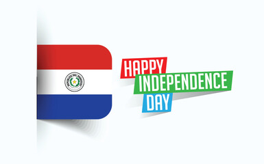 Happy Independence Day of Paraguay Vector illustration, national day poster, greeting template design, EPS Source File