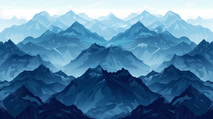 Obraz premium Mountain Range Pattern