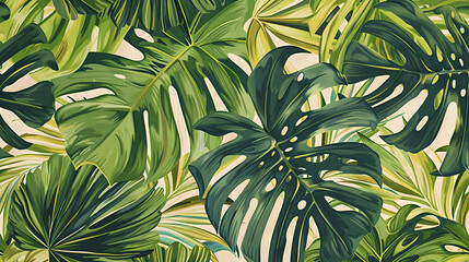 Tropical Leaves Pattern