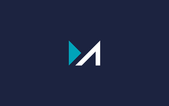 letter m with play logo icon design vector design template inspiration