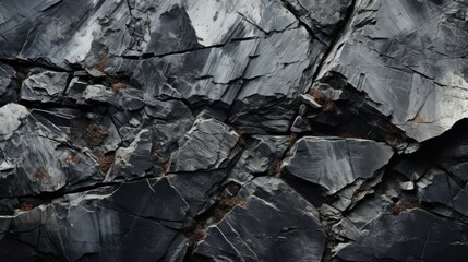 Black stone background. Natural stone texture. Close-up of black stone.