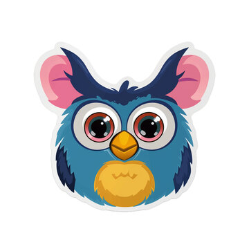 A Furby Inspired Sticker