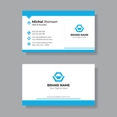 Modern Business Card - Creative and Clean Business Card Template. creative business card design.