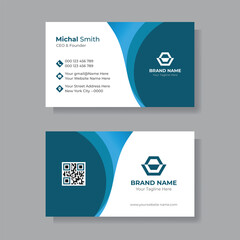 Modern Business Card - Creative and Clean Business Card Template. creative business card design.