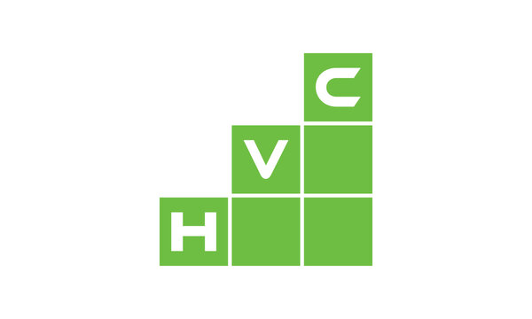 HVC initial letter financial logo design vector template. economics, growth, meter, range, profit, loan, graph, finance, benefits, economic, increase, arrow up, grade, grew up, topper, company, scale