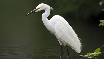 Great White Egret bird Stock Photo,Egret bird photography.Wildlife Photography, Generative AI