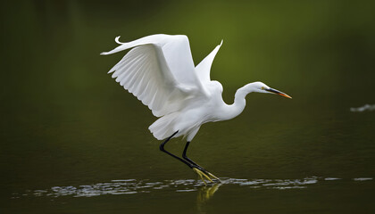 Great White Egret bird Stock Photo,Egret bird photography.Wildlife Photography, Generative AI