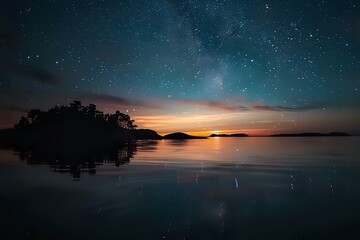 sunrise over the sea. Generative AI