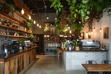 outdoor cafe in the city. Generative AI