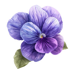 Naklejka na ściany i meble beautiful violet flower vector illustration in watercolour style
