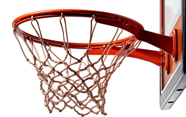 Basketball Rim Net Clips Holding Net in Place Isolated on Transparent Background PNG.