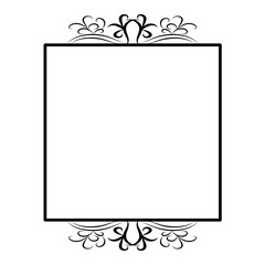 Decorative vintage frames and borders. Vector design. Floral ornament.