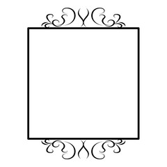 Decorative vintage frames and borders. Vector design. Floral ornament.