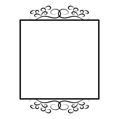 Decorative vintage frames and borders. Vector design. Floral ornament.