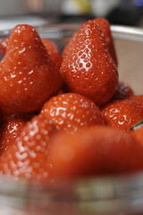 strawberries in a bowl
