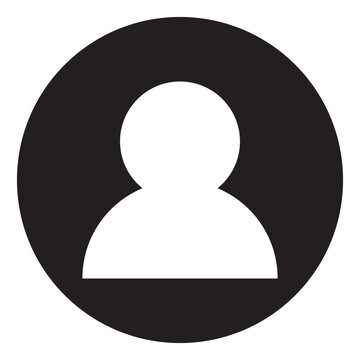 User profile login or access authentication icon vector illustration image. Monochrome icon
