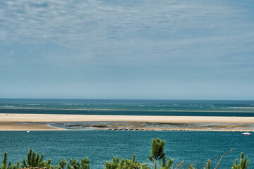 Dune du Pilat is the highest sand dune in Europe and is located at the Cote d Argent, the silver...