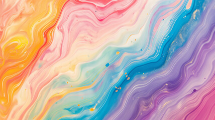 Fototapeta na wymiar Rainbow color marble pattern background