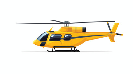 Obraz na płótnie Canvas Helicopter solid vector icon flat vector