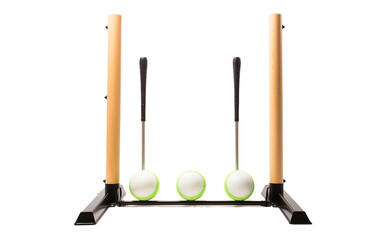 Batting Tee Set for Targeted Training Isolated on Transparent Background PNG.